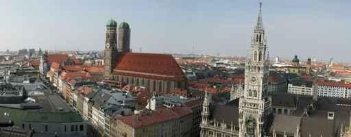 Skyline Munich with Frauenkirche Wall Decal Design 2