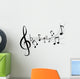 Fancy Music Notes Wall Decal
