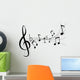 Fancy Music Notes Wall Decal