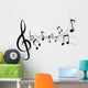 Fancy Music Notes Wall Decal
