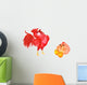 Rooster and Hen Wall Stickers Wall Decal