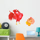 Rooster and Hen Wall Stickers Wall Decal