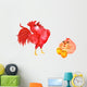 Rooster and Hen Wall Stickers Wall Decal