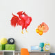 Rooster and Hen Wall Stickers Wall Decal