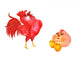 Rooster and Hen Wall Stickers Wall Decal