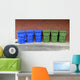 Recycling Bins Wall Decal