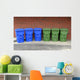 Recycling Bins Wall Decal