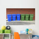 Recycling Bins Wall Decal