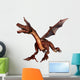 Flying Red Dragon Wall Decal