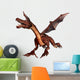 Flying Red Dragon Wall Decal