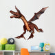 Flying Red Dragon Wall Decal