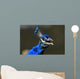 Portrait Blue Peacock Wall Decal