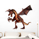Fierce Red Dragon Wall Decal