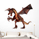 Fierce Red Dragon Wall Decal