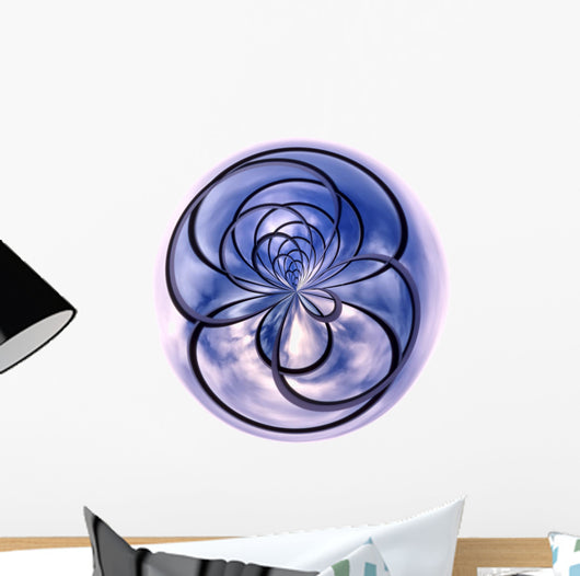Spiral Blue Wall Decal