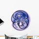 Spiral Blue Wall Decal