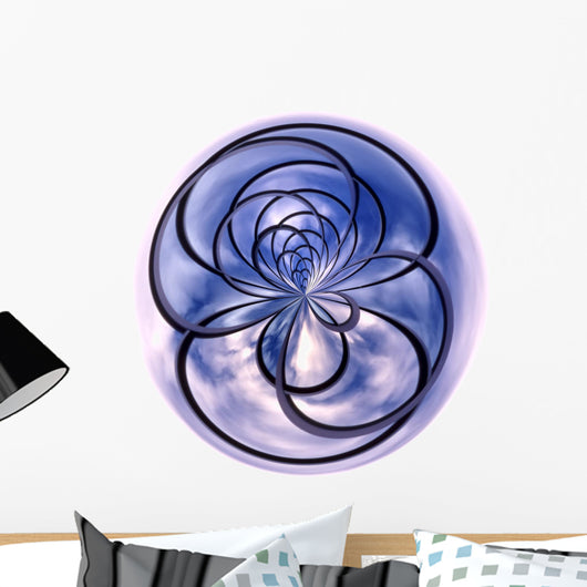 Spiral Blue Wall Decal