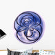 Spiral Blue Wall Decal