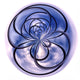 Spiral Blue Wall Decal