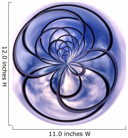 Spiral Blue Wall Decal