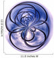 Spiral Blue Wall Decal