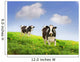 Friesan Milking Cows Green Wall Decal