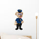 Cute Police Dog Cartoon Wall Decal