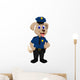 Cute Police Dog Cartoon Wall Decal