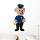 Cute Police Dog Cartoon Wall Decal