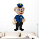 Cute Police Dog Cartoon Wall Decal