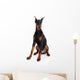 Black and Brown Doberman Wall Decal