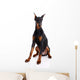 Black and Brown Doberman Wall Decal