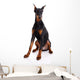 Black and Brown Doberman Wall Decal