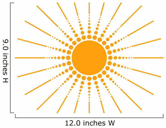Sun Wall Decal Design 5