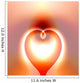 Glowing Heart Wall Decal