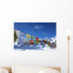 Tibetan Flag Snowy Himalayas Wall Decal