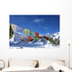 Tibetan Flag Snowy Himalayas Wall Decal
