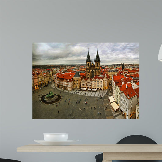 Prague from Tower Old Wall Decal