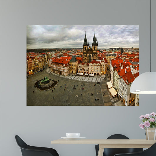 Prague from Tower Old Wall Decal