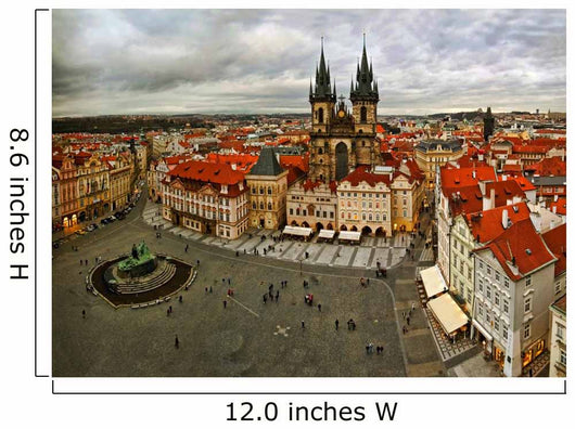 Prague from Tower Old Wall Decal