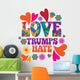 Love Trumps Hate Wall Decal