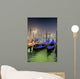 Venice Docked Gondolas Wall Decal