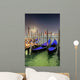 Venice Docked Gondolas Wall Decal