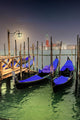 Venice Docked Gondolas Wall Decal
