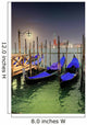 Venice Docked Gondolas Wall Decal