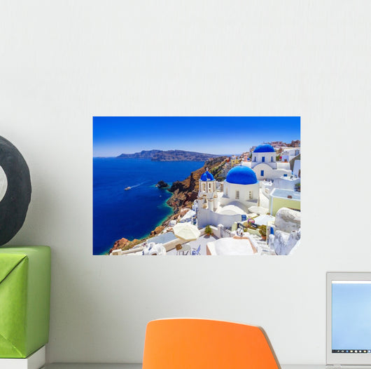 Beautiful Oia Town Santorini Wall Decal