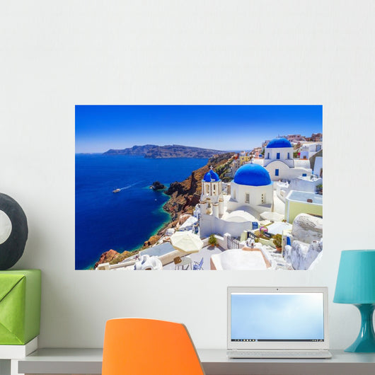Beautiful Oia Town Santorini Wall Decal
