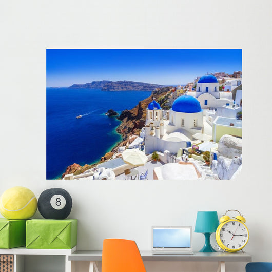 Beautiful Oia Town Santorini Wall Decal