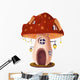 Mushroom House Wall Decal