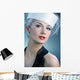 Beautiful Young Woman White Wall Decal